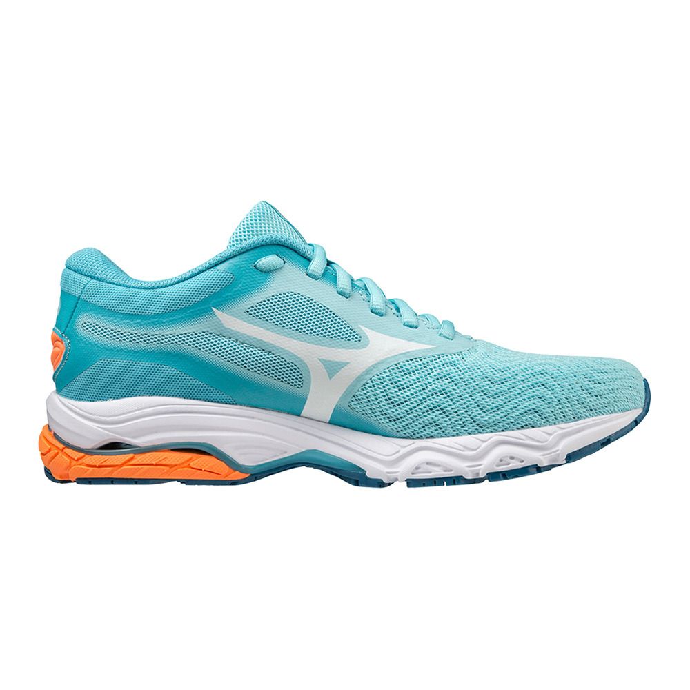 Mizuno WAVE PRODIGY 4 - Chaussures running Femme antigua sand/white/light orange