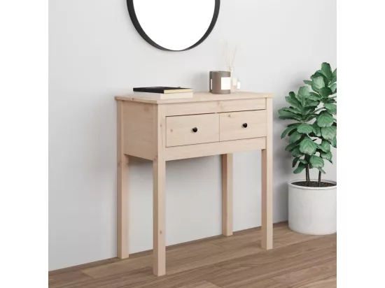 Table console 70x35x75 cm Bois massif de pin