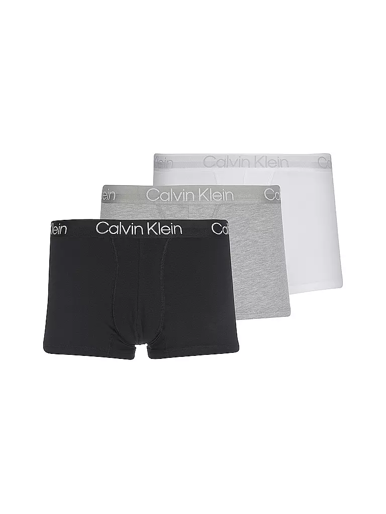 CALVIN KLEIN Pants 3er Pkg schwarz grau weiss schwarz