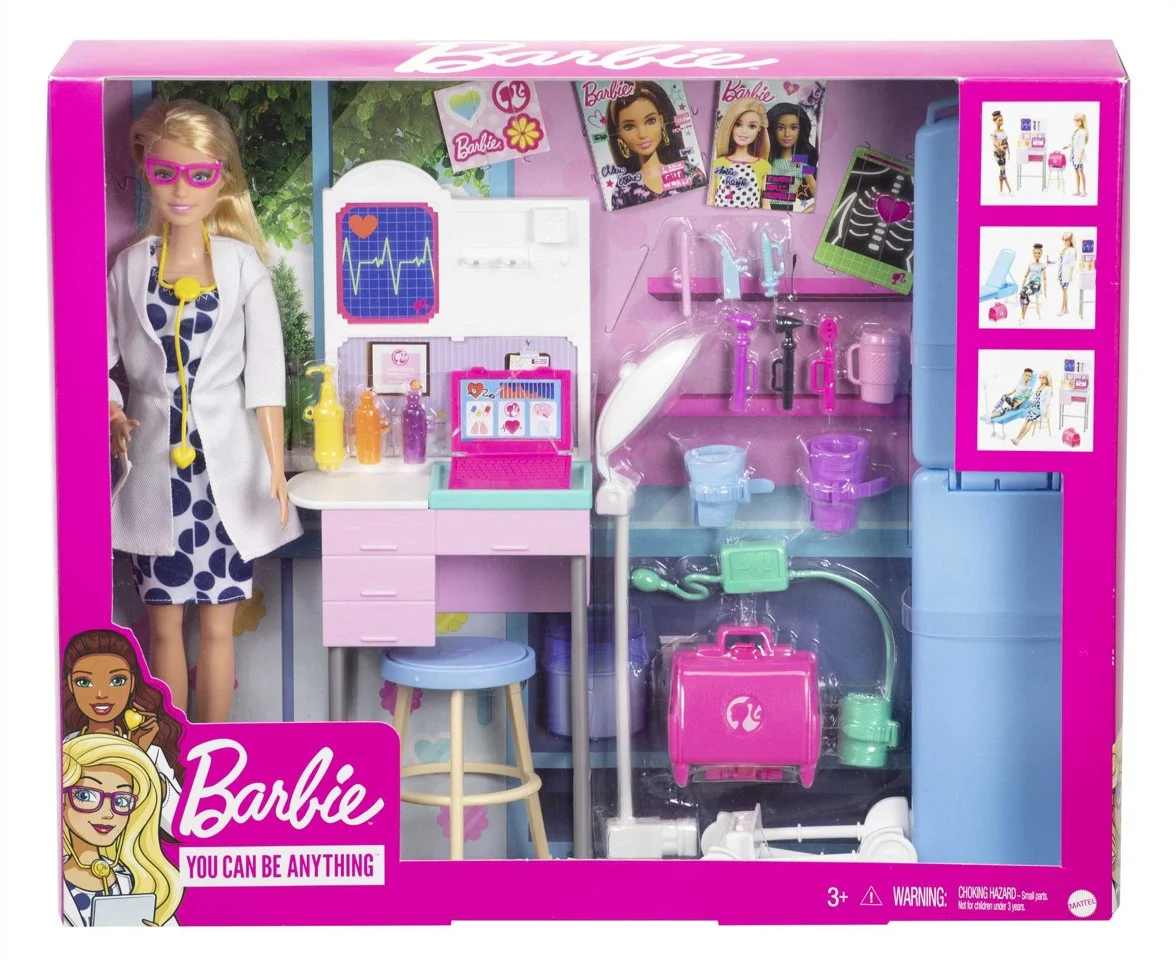 Barbie - Medicinsk Doktor Dukke og Legesæt