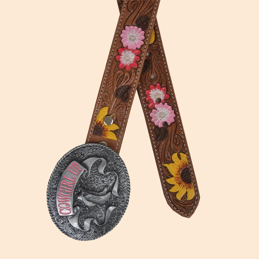 Myra Bag Bouquet HandTooled Leather Belt