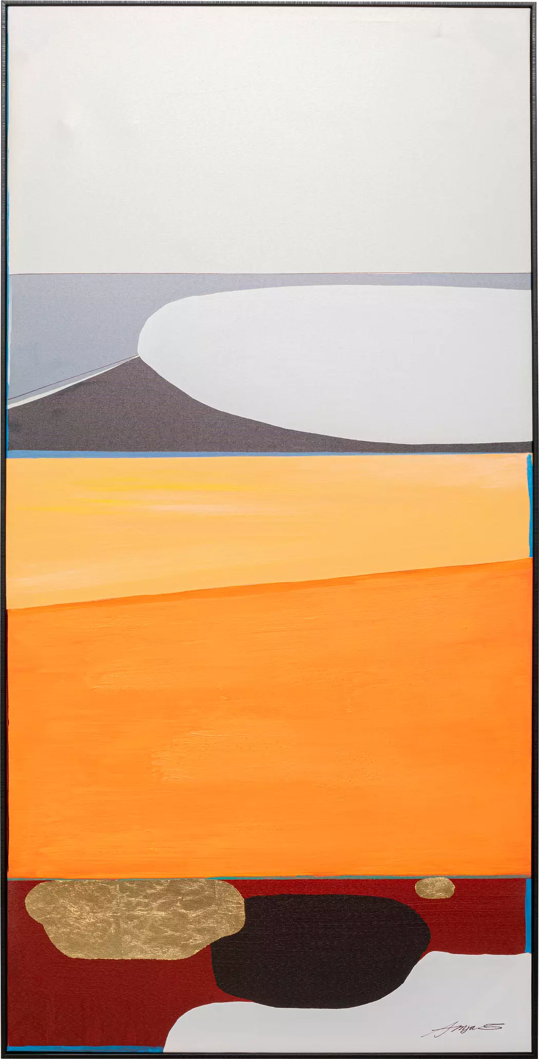 Wandbild 73 x 143 cm Abstract