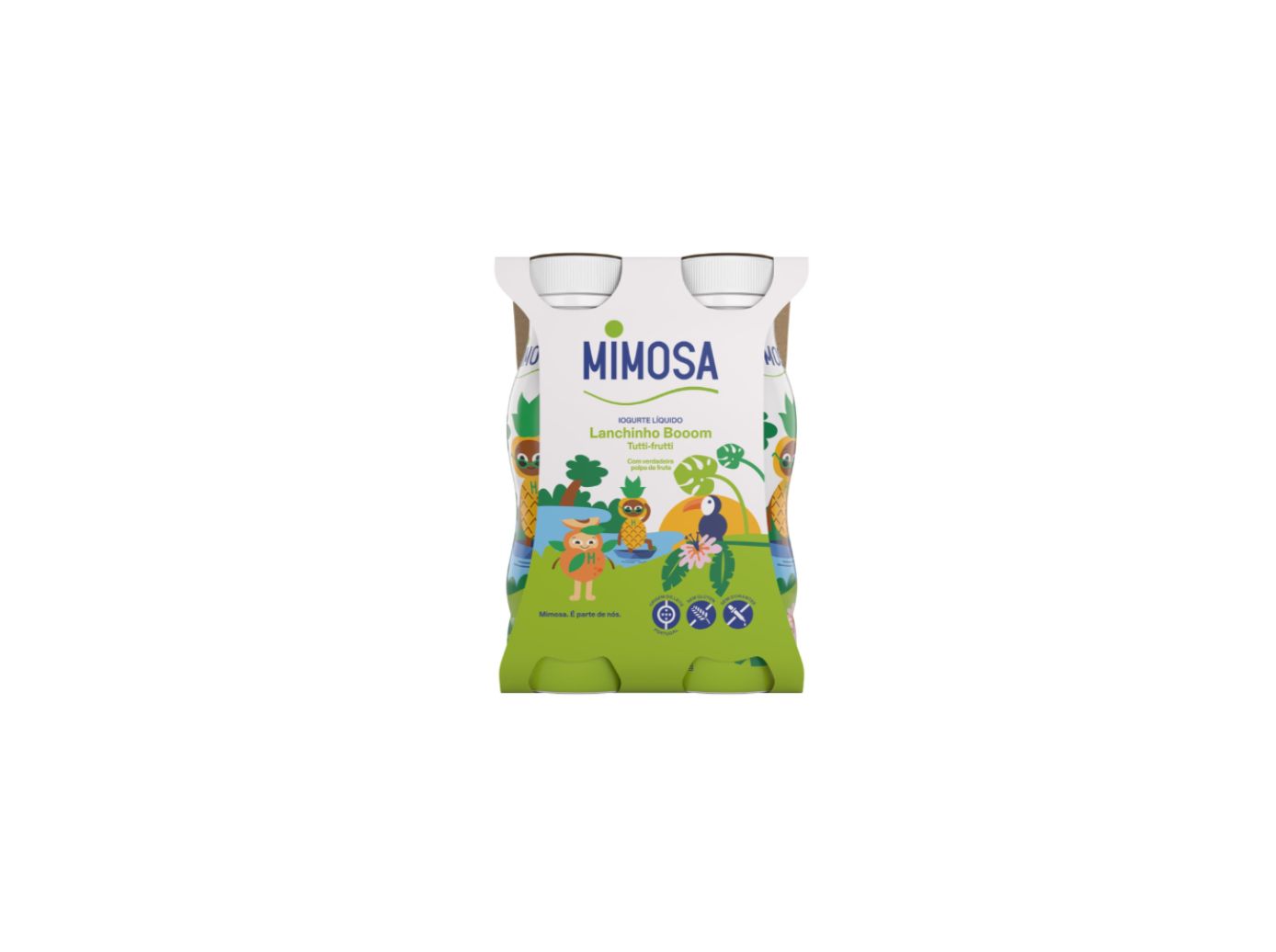 IOGURTE LIQUIDO MIMOSA TUTTI FRUTTI 4X151 ML