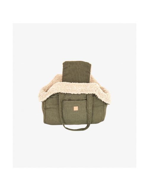 Pet & Co. Hondentas Lucky - Hondenautoaccessoire - 46x35x24 cm Olijfgroen