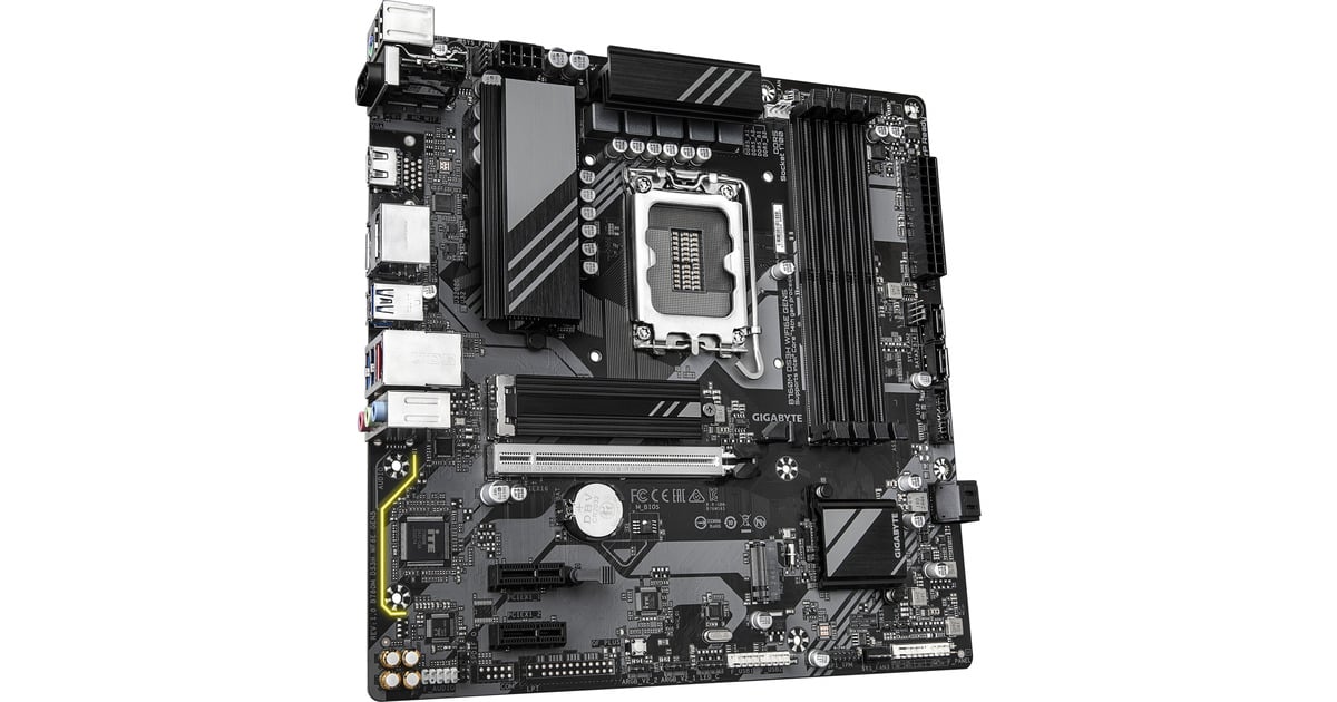 GIGABYTEB760M DS3H WIFI6E GEN5 socket 1700 moederbord  (RAID, 2.5Gb-LAN, Wi-Fi 6E, BT 5.3, Sound, µATX)