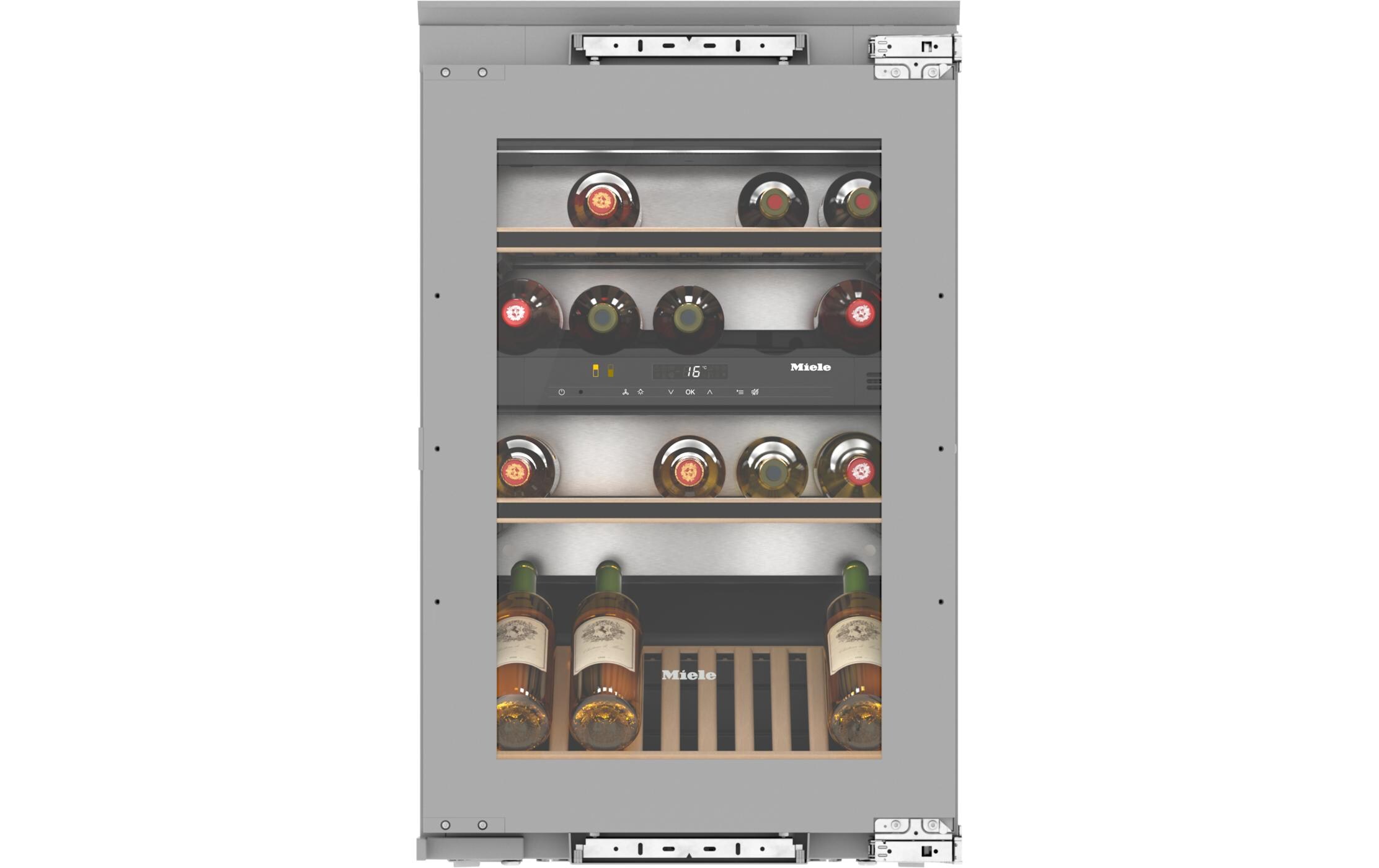 Einbauweinkühlschrank KWT 6422 i-1 Rechts<br>Einbau-Weinschrank mit FlexiFrame und 3D-Bodenpräsenter für anspruchsvollste Weinliebhaber