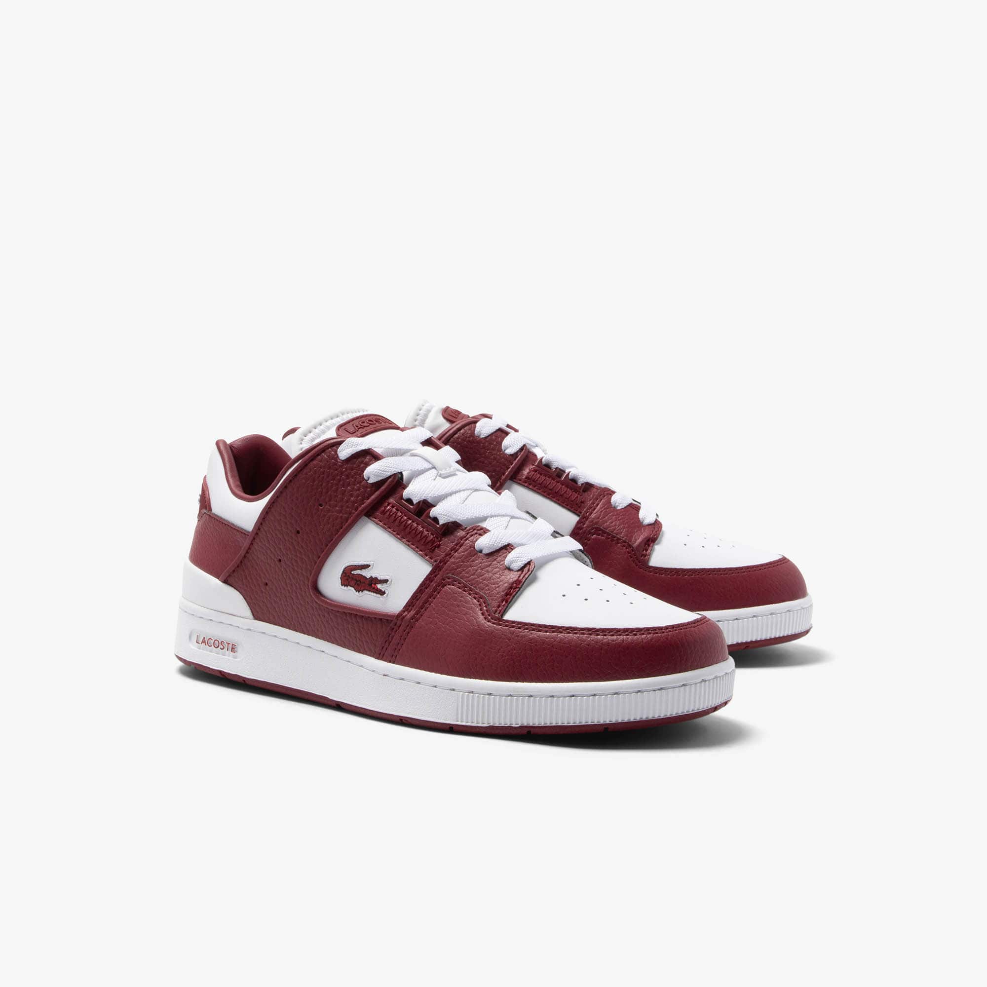 Sneakers Court Cage femme en cuir et synthétique Sneakers - Blanc - Lacoste - Femme
