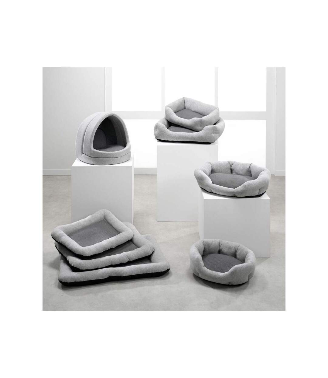 Paris Prix - Panier Pour Chien & Chat graphene 45cm Gris