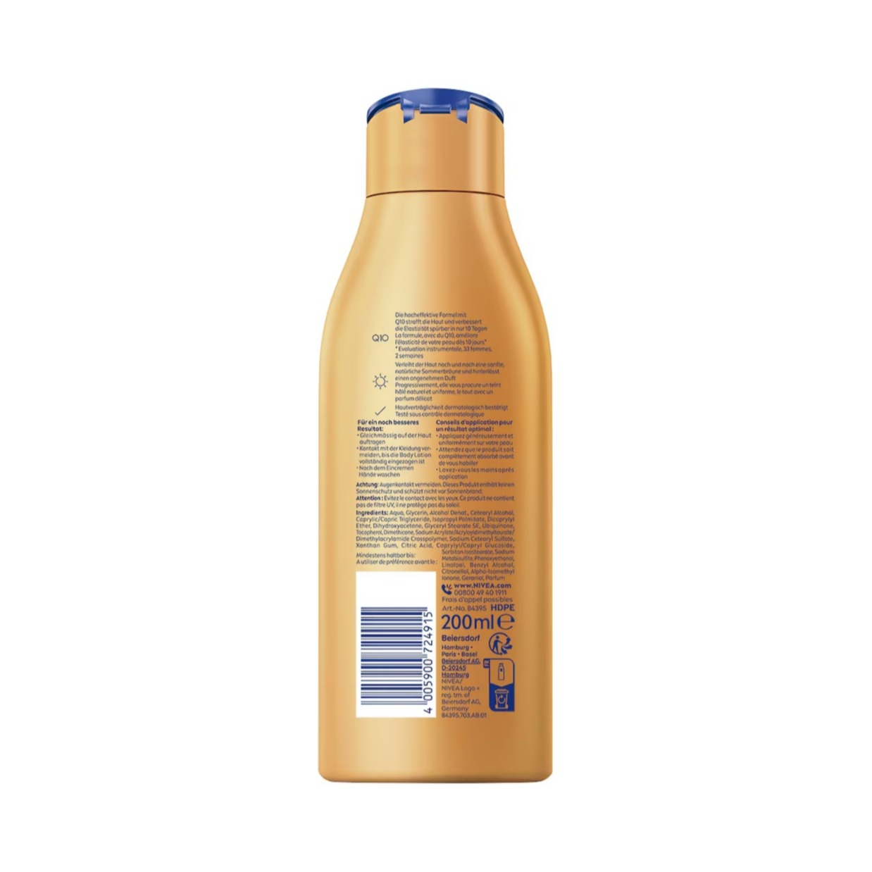 (200ml) Q10 Straffende Body Lotion   Bronze Bräunt sanft und pflegt Alle Hauttypen (84395)