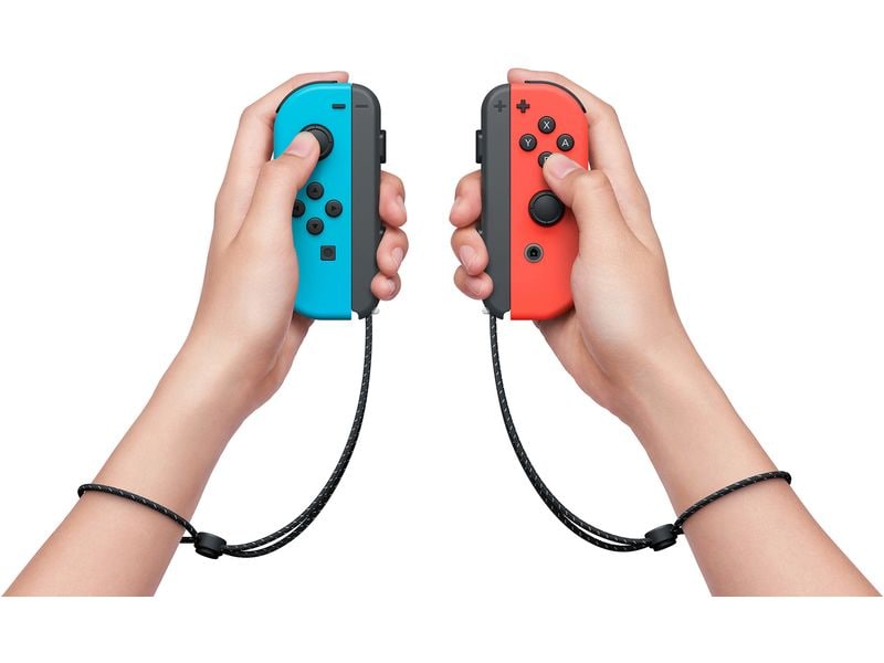 Nintendo Switch OLED-Modell Rot / Blau Die Spielkonsole für zu Hause und unterwegs mit 7-Zoll-OLED Bildschirm