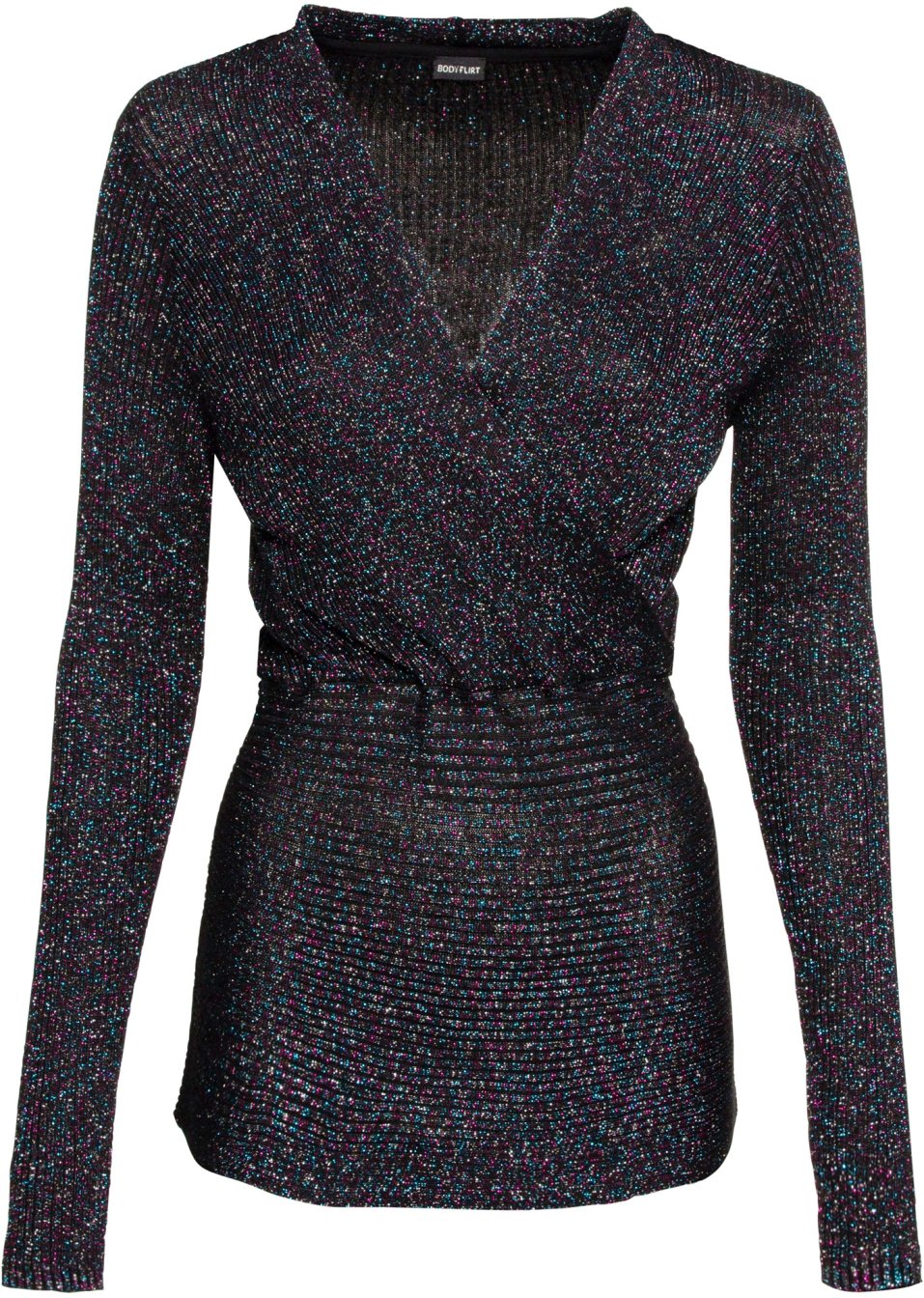 Pull côtelé avec lurex