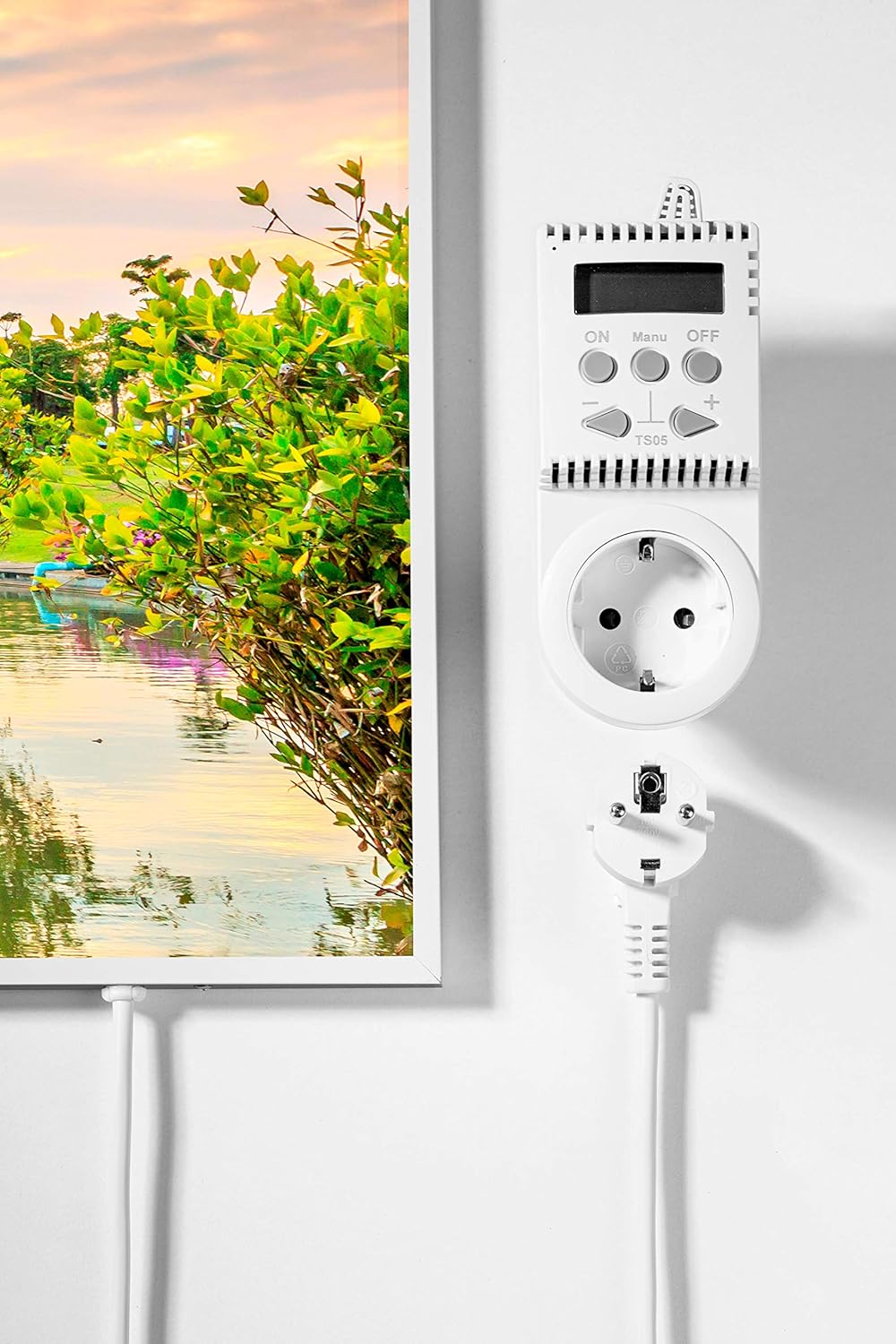 Könighaus Infrarot Bildheizung ✓ HD Qualität mit 5 Jahre Garantie ✓ Tolle Motive zur Auswahl ✓ Doppelter überhitzungsschutz ✓ inkl. Thermostat ✓ 1000W ✓ Motiv: 124. Bangkok Combodia