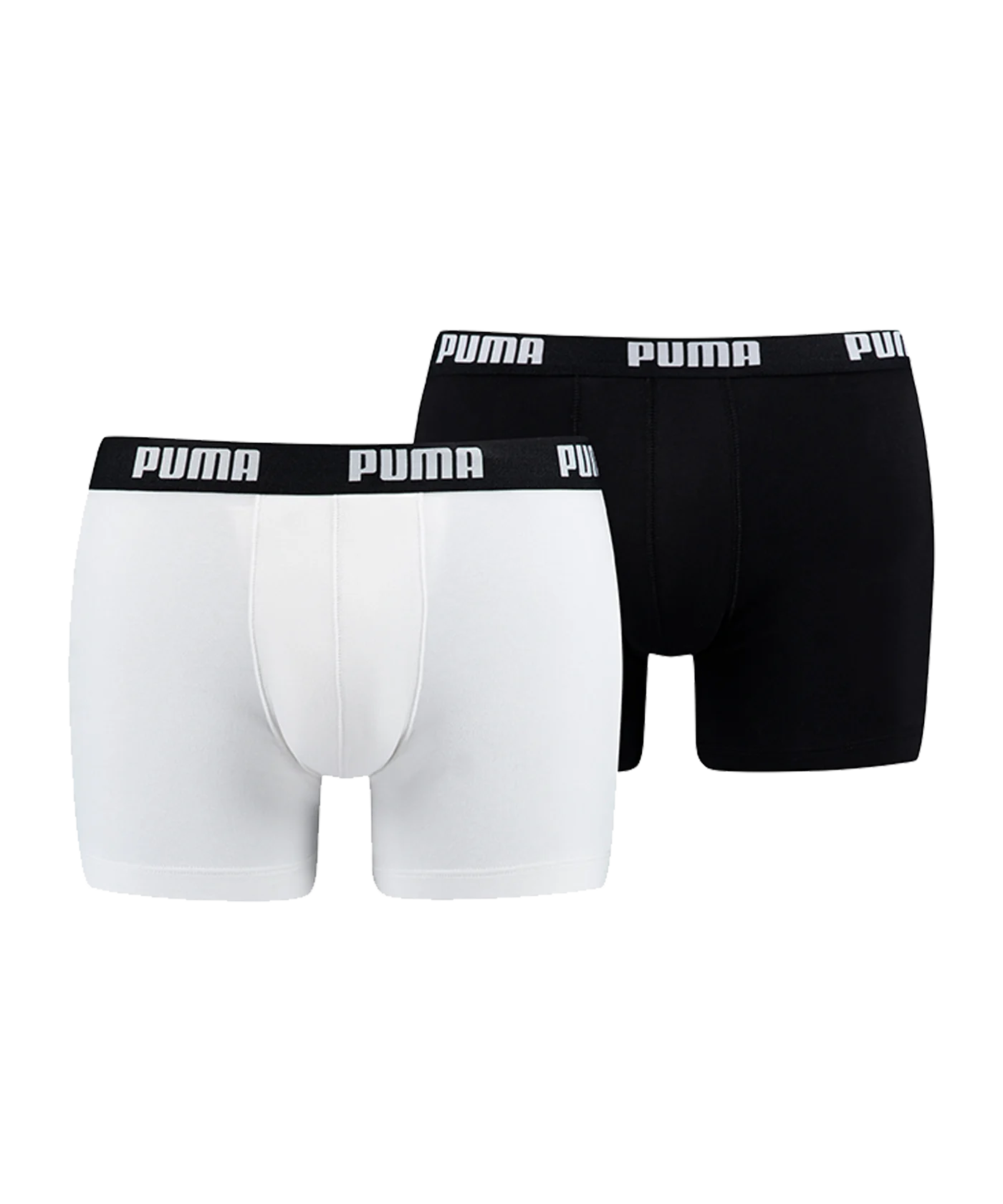 PUMA Basic Boxer 2er Pack Weiss Schwarz F301