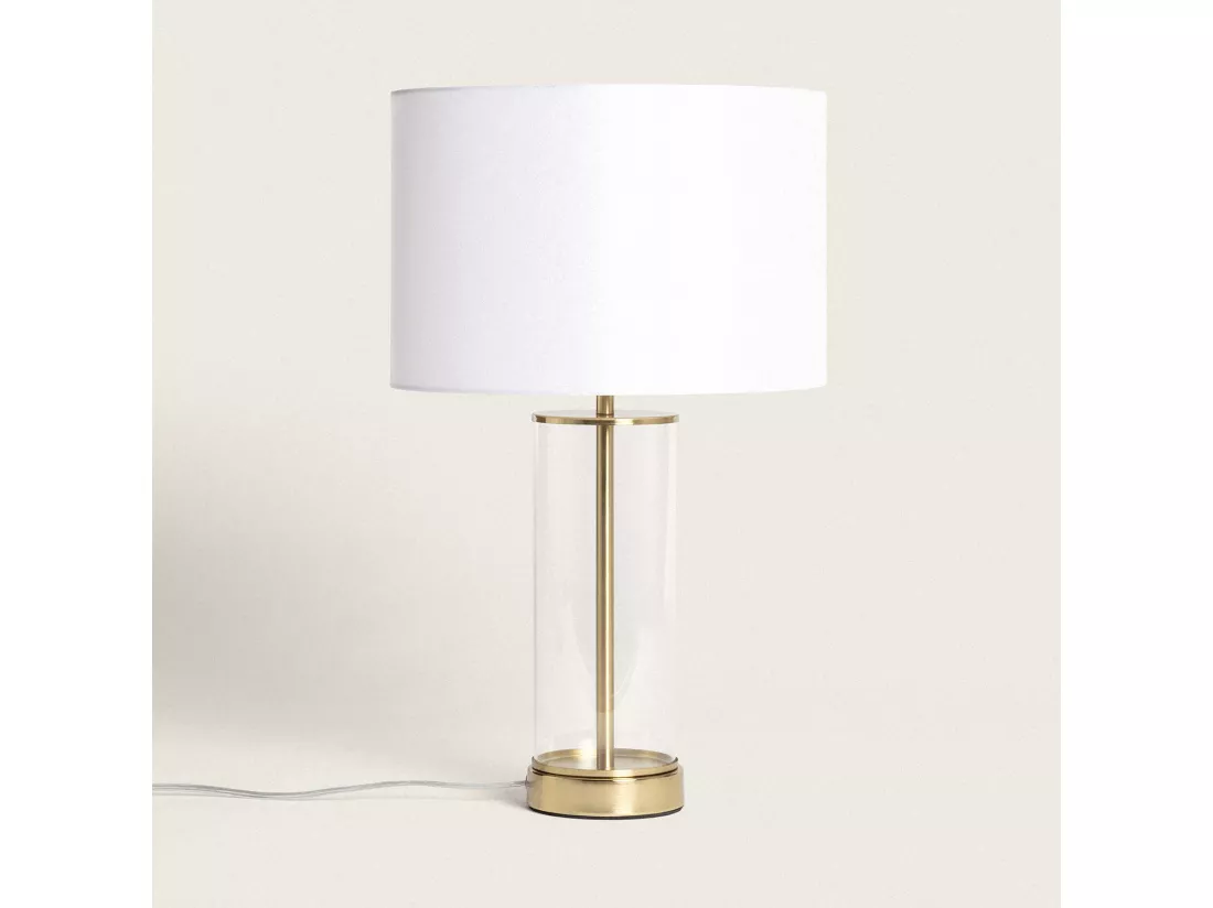 Lampe à Poser Métal et Verre Malta avec Interrupteur Tactile Laiton