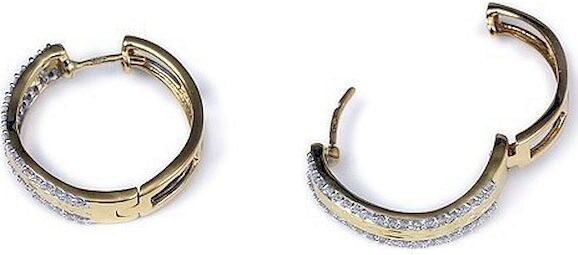 Luna-Pearls diamanten oorbellen 0,33ct 750/geel goud F_O8-03129EP0033