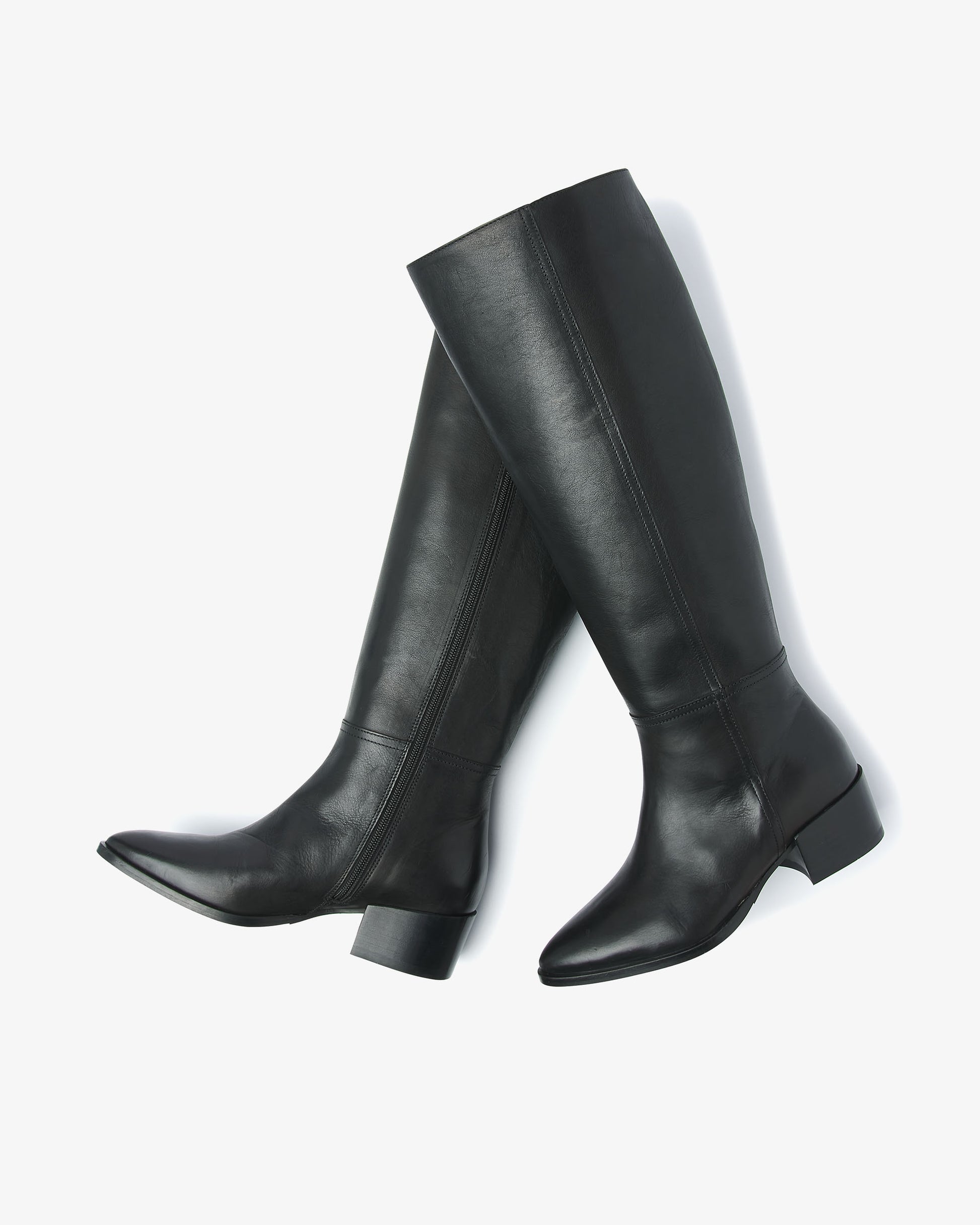 VIA VAI zwarte hoge laarzen Rose Ember