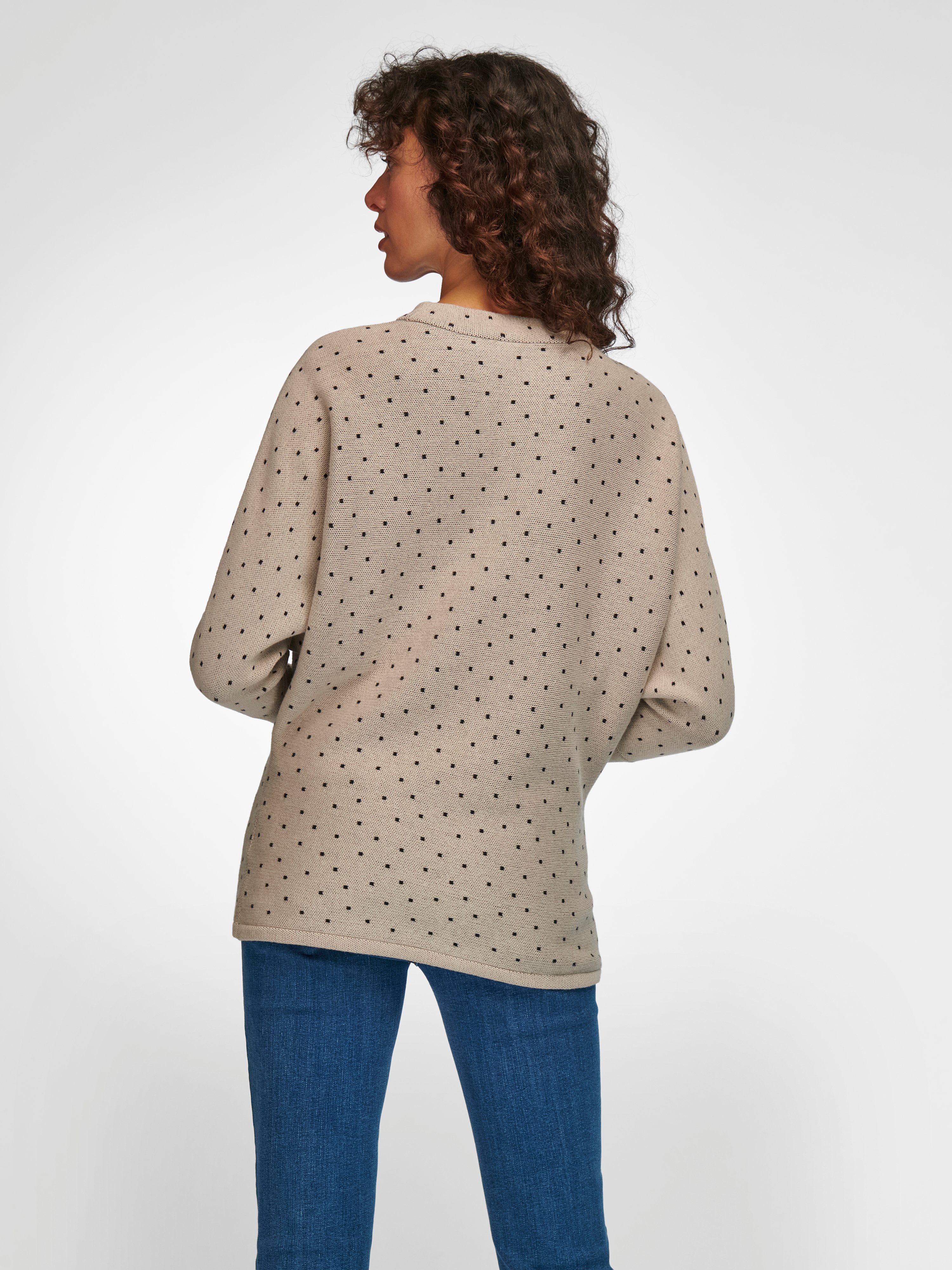 Pullover mit Stehbundkragen