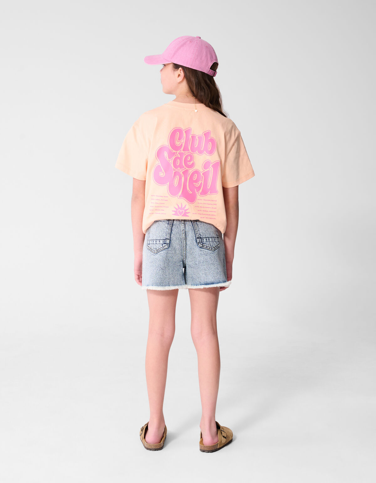 Club De Soleil Artwork T-shirt Lichtoranje