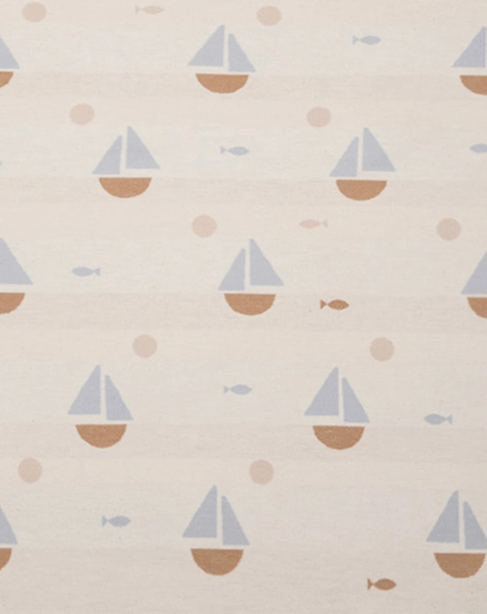 Babydecke LENA - SEGELBOOTE (75x100) in rosa