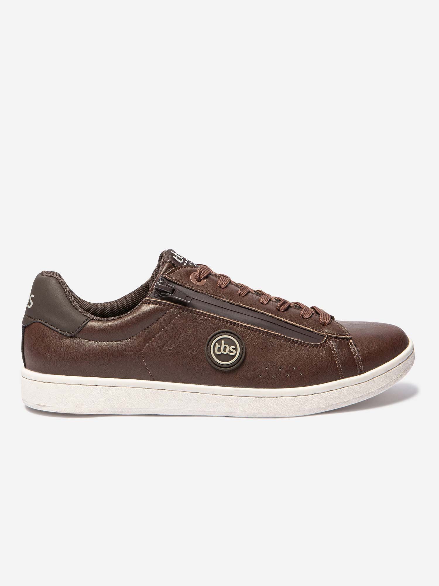 Baskets Homme Zippées Coloris Marron