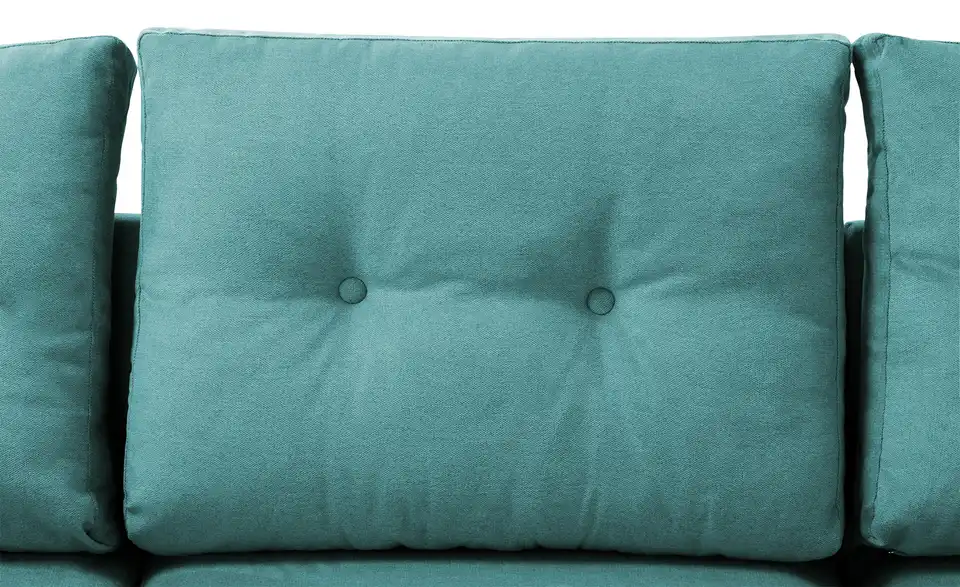 Ecksofa Carla Türkis/Petrol rechts