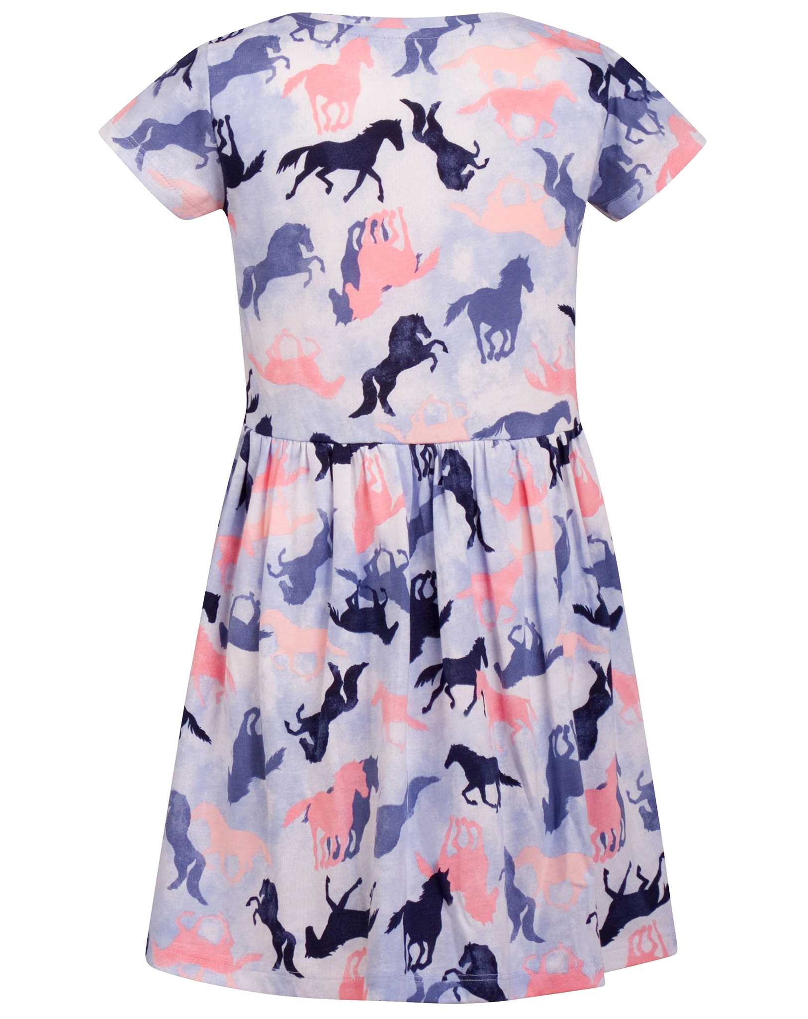 Kurzarmkleid HORSES in arctic blue