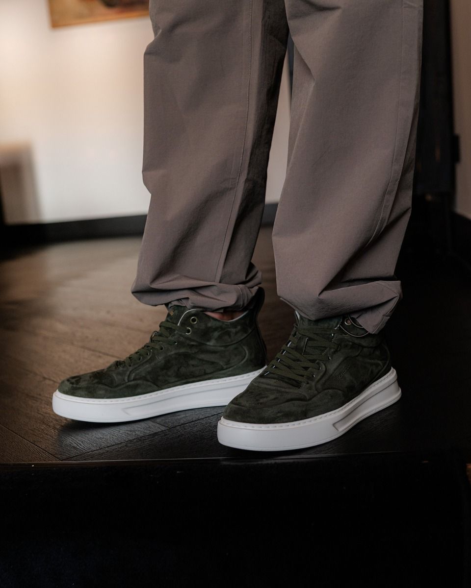 Barracuda BU3591 Donkergroen Herensneakers