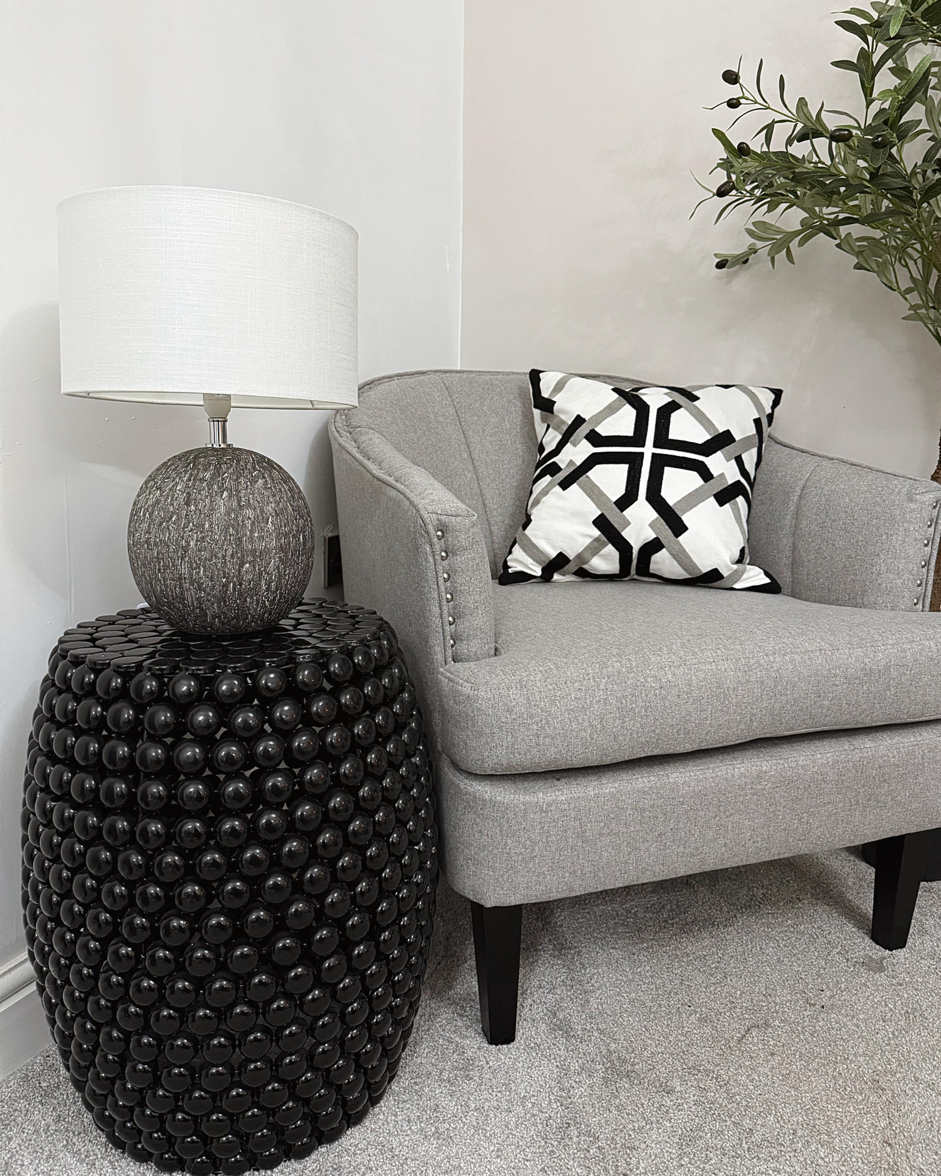 Fauteuil ELVERUM Stof Lichtgrijs