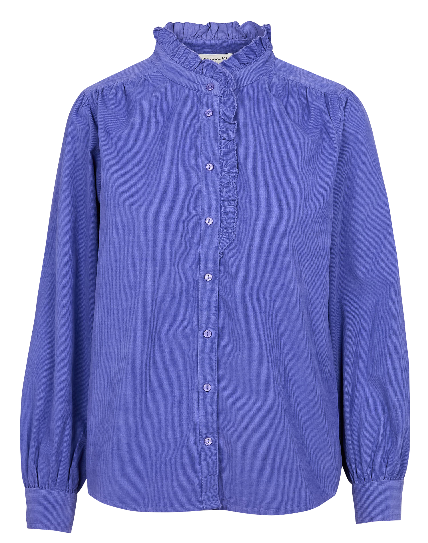 BLAKE - Chemise en velours côtelé de coton | Violet
