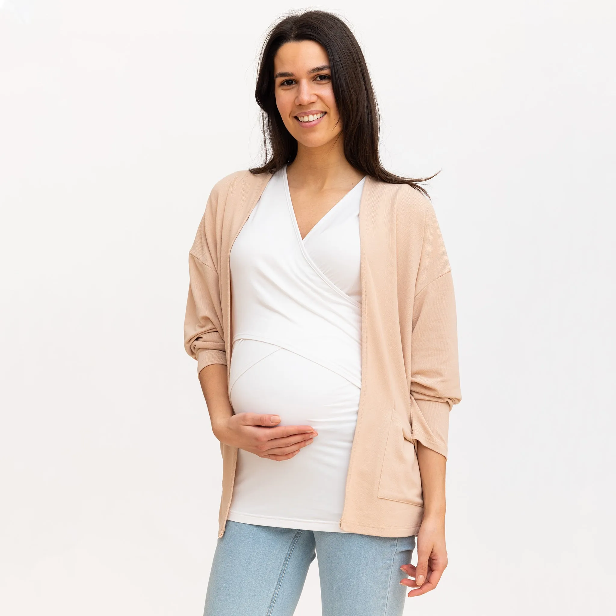 Bella Maternité T-Shirt Allaitement Blanc