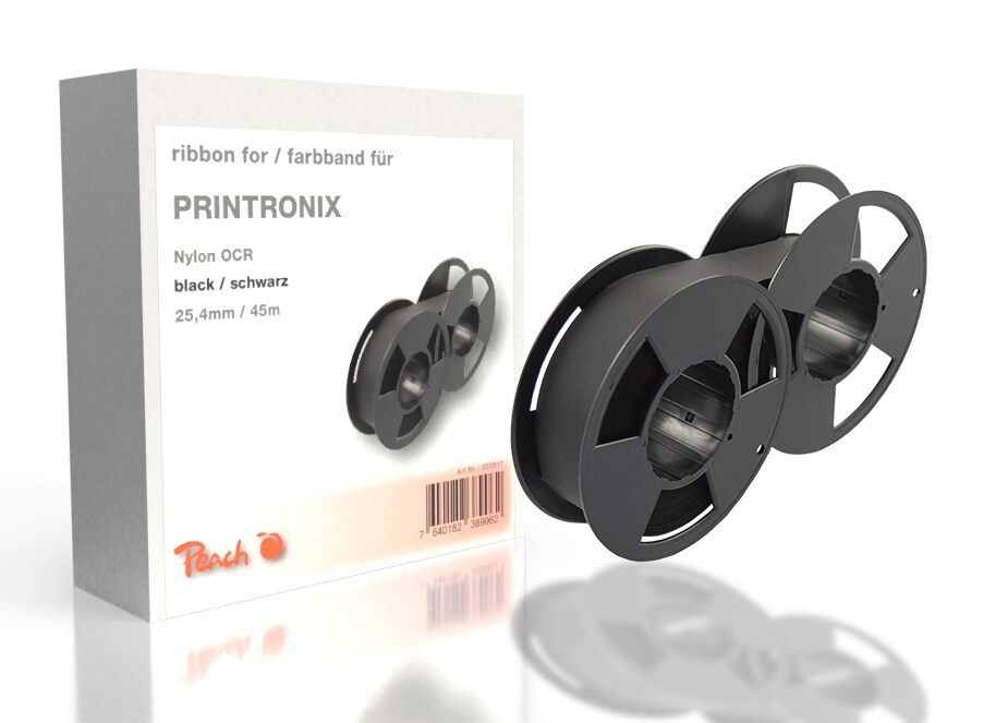 Peach Farbbandkassette kompatibel zu Printronix P 300, schwarz, Gr800 Printronix