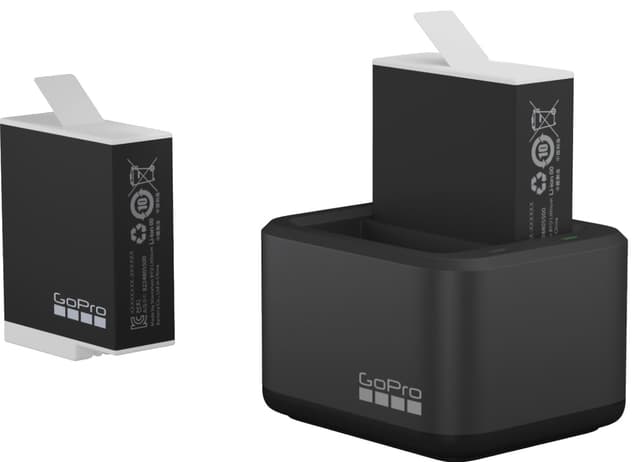 GoPro Dual batterioplader + 2 batterier