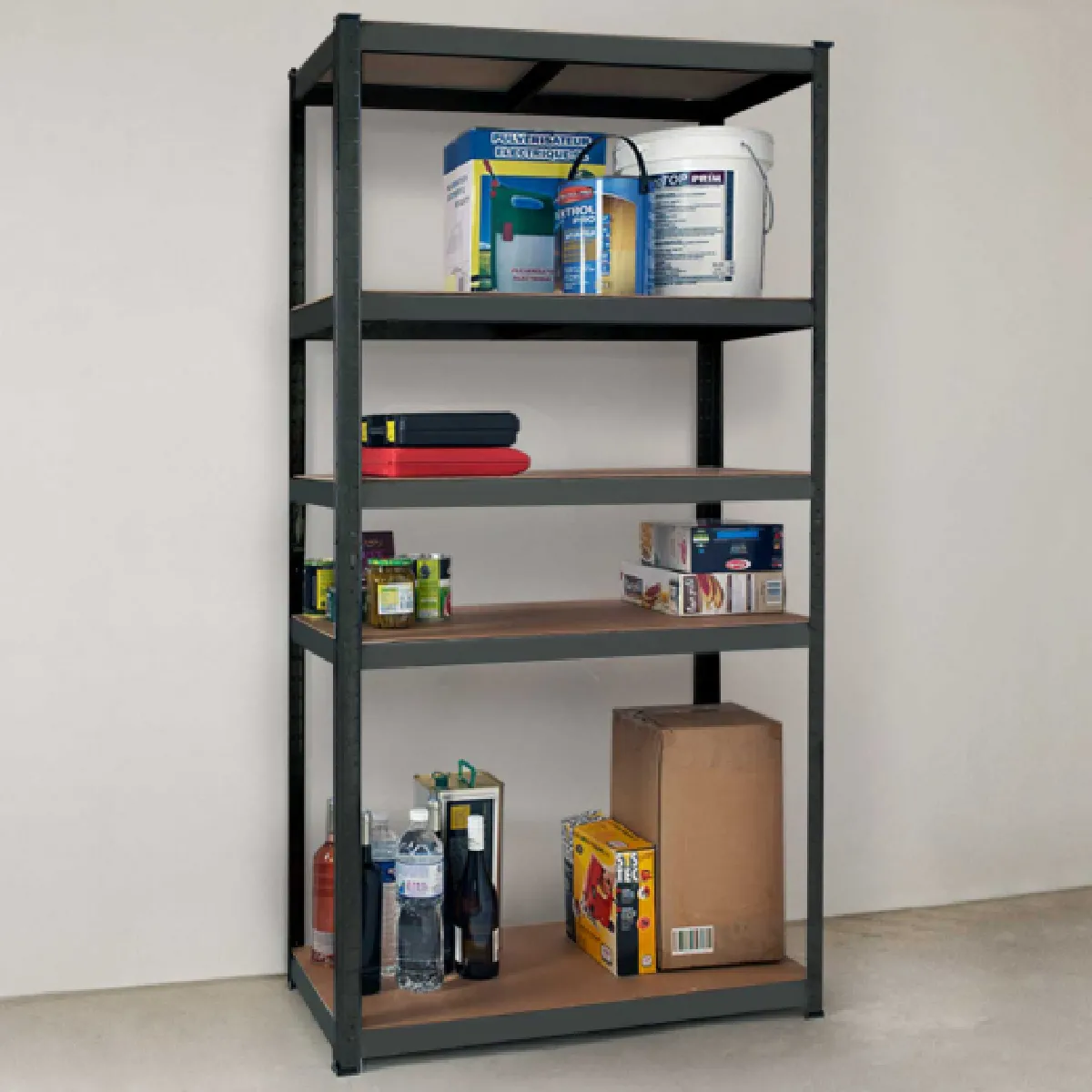 Idmarket market Etagère Modulable Métal 5 Plateaux