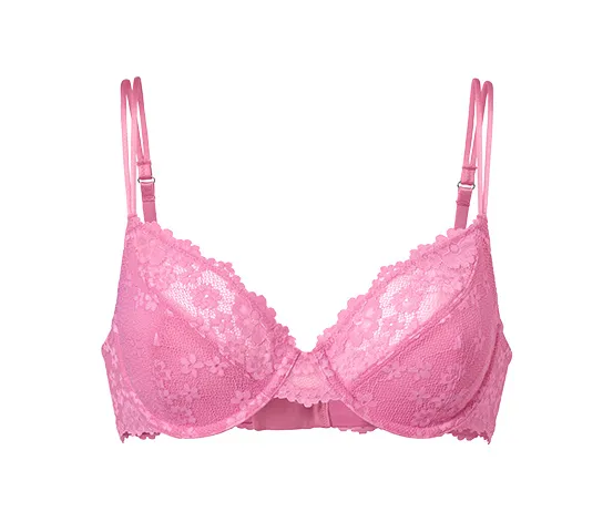 Bügel-BH mit Spitze, pink