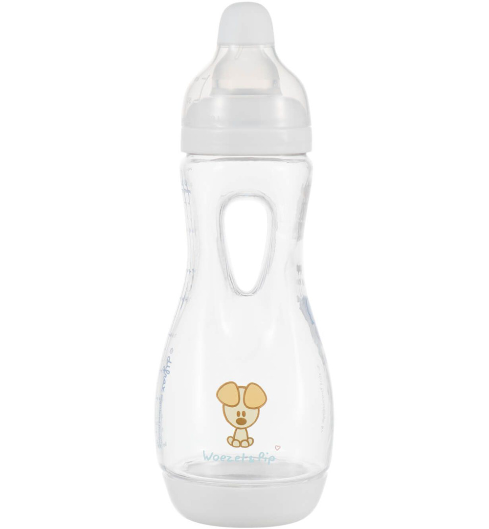Difrax Handgreep fles 240ml woezel & pip (1 stuk)