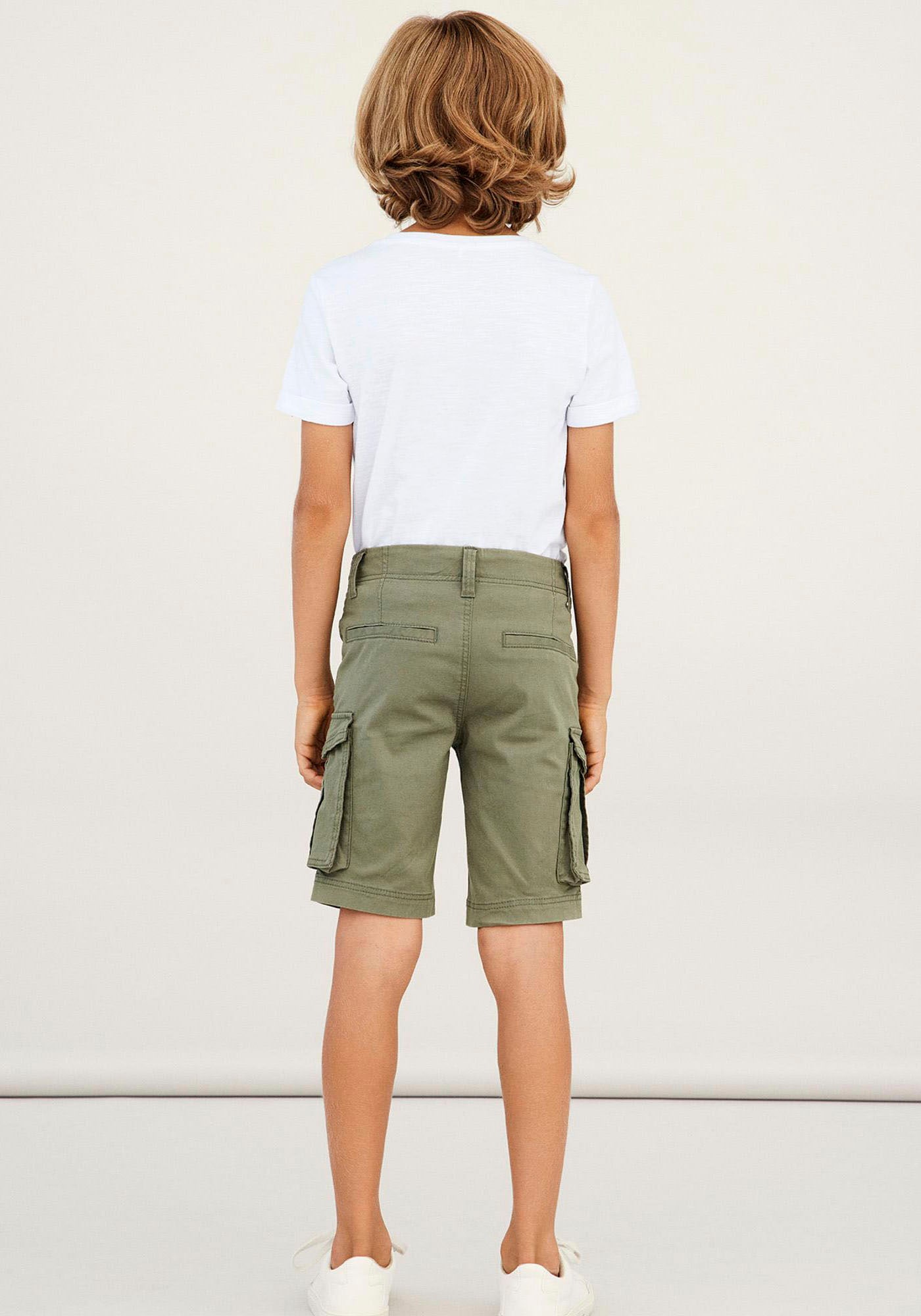 Name It Cargobermudas »NKMRYAN REG TWI L SHORTS 6776-BA NOOS«  Baumwollmischung, Stretch, Cargotaschen