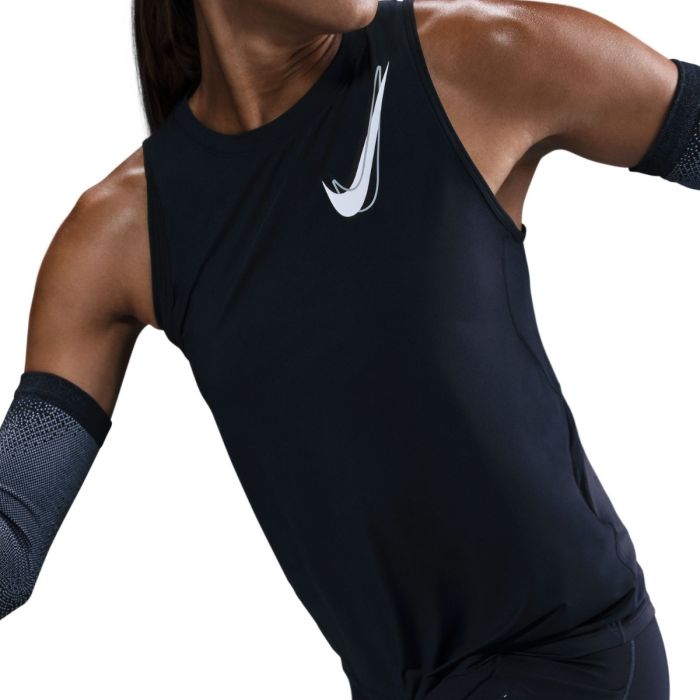 Nike Dame Singletter One Swoosh HBR Tank Top Sort