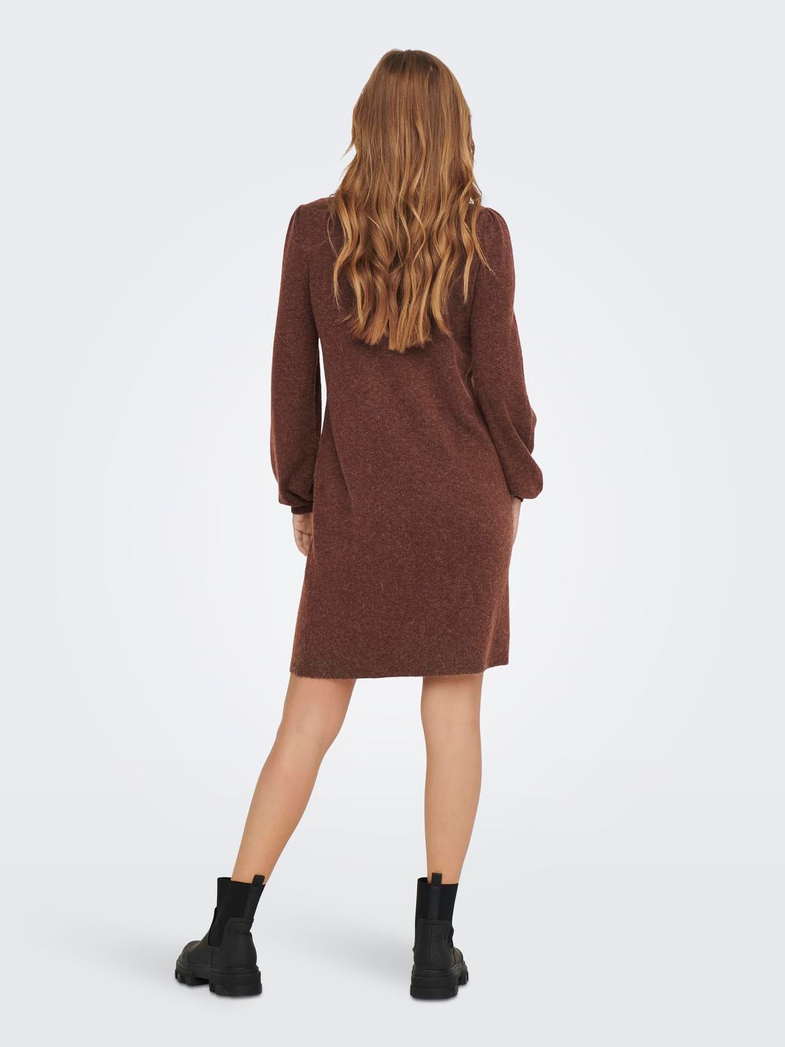 ONLRICA Langes Kleid Roasted Russet