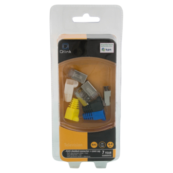 Q-Link FTP connector RJ45 met hoesje 8 stuks KPN keur