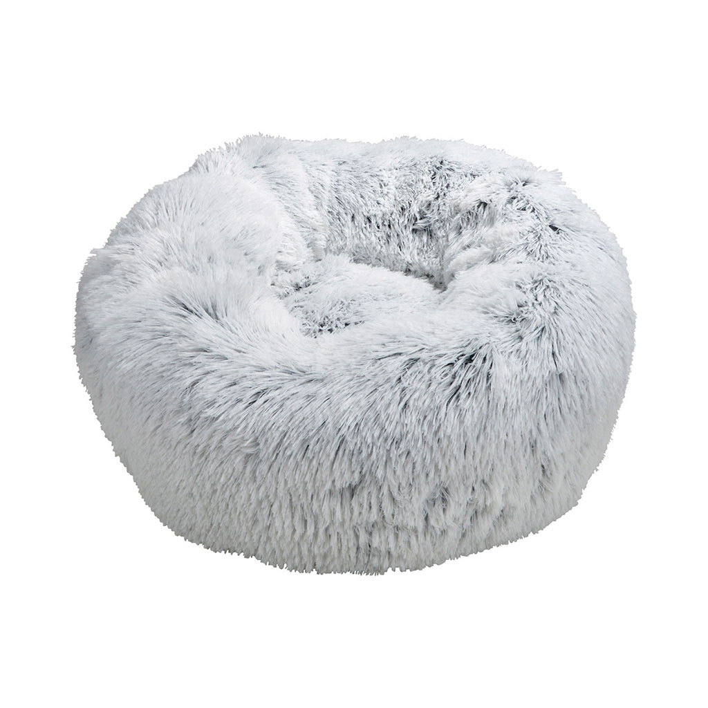 Coussin rond tout doux blanc D 55cm