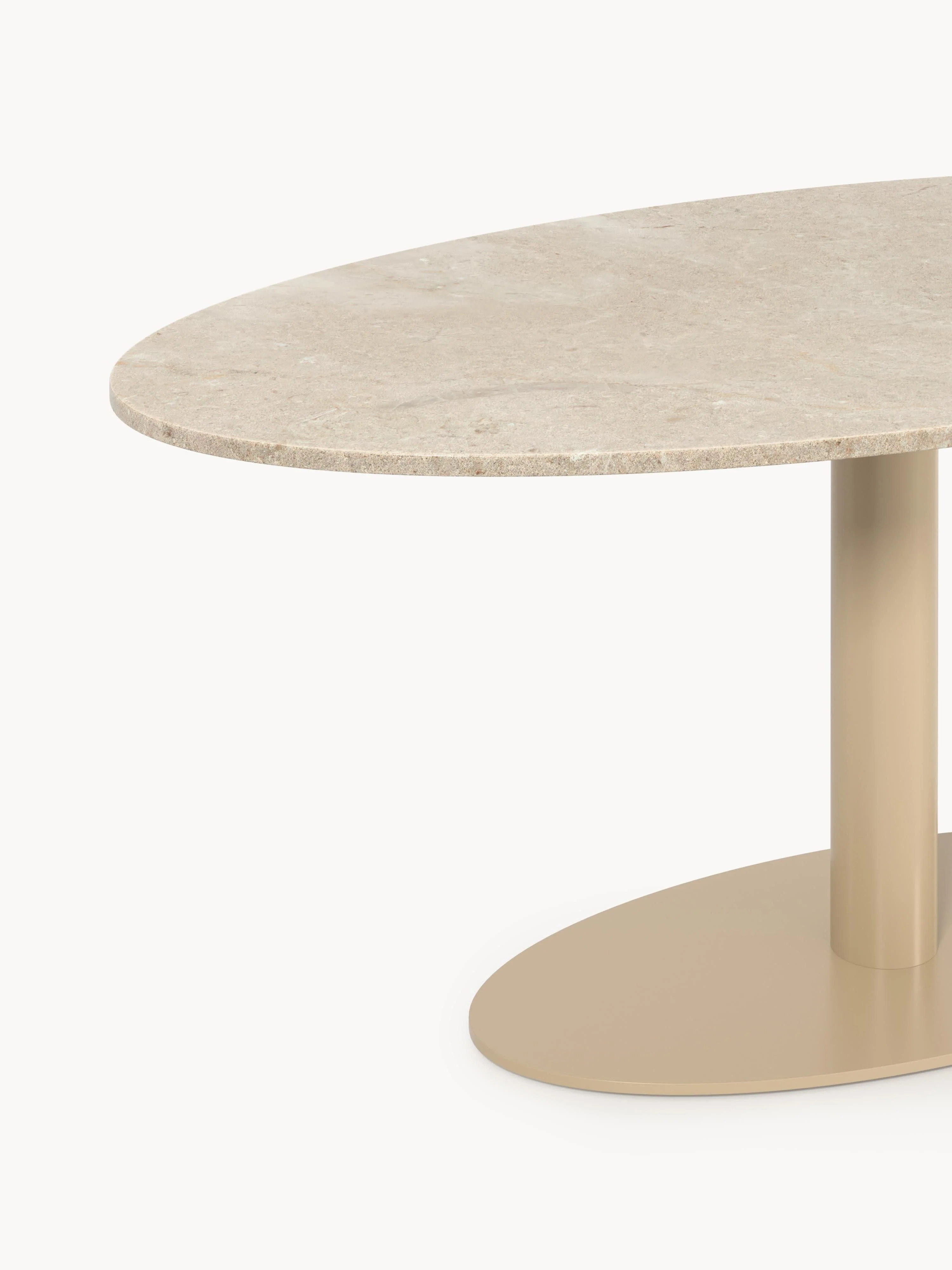 Ovale marmeren eettafel Miley, in verschillende formaten