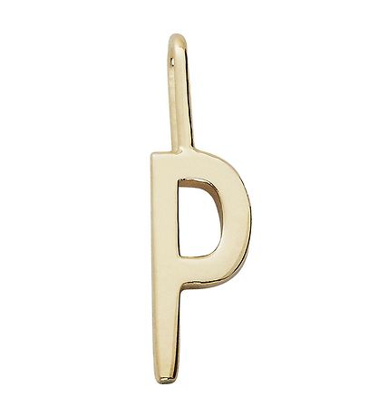 Design Letters Anhänger für Halskette - P - 18 Karat vergoldet