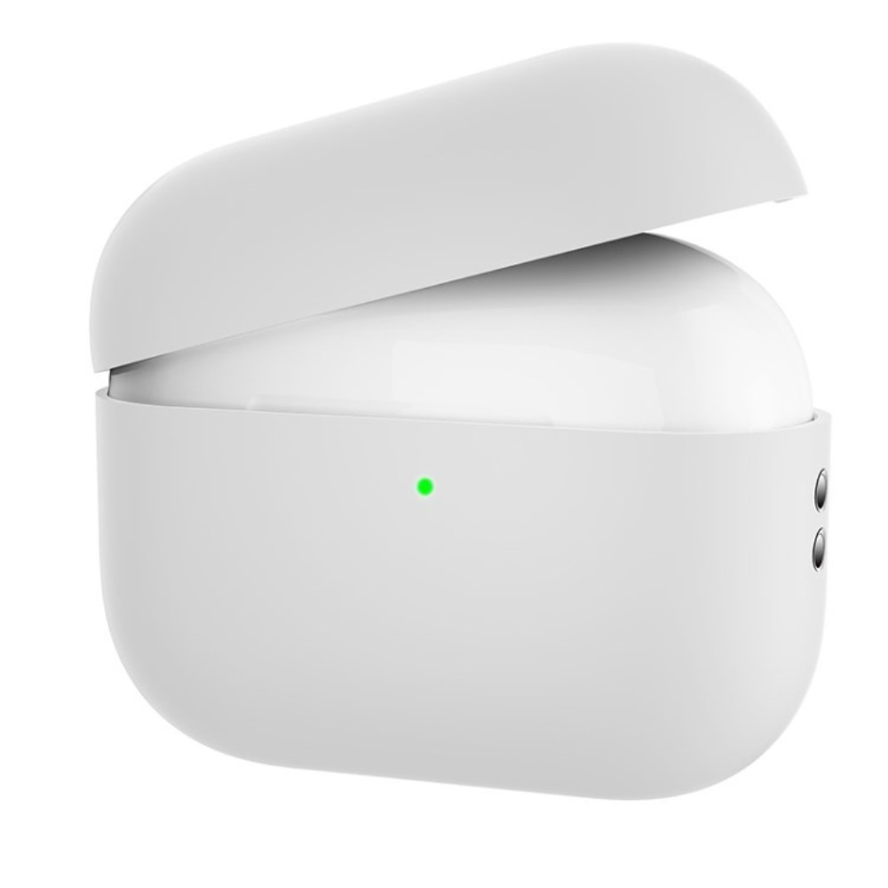 AirPods Pro 2 / AirPods Pro Silikon Case Schutzhülle Abdeckung - Weiss (Matt)