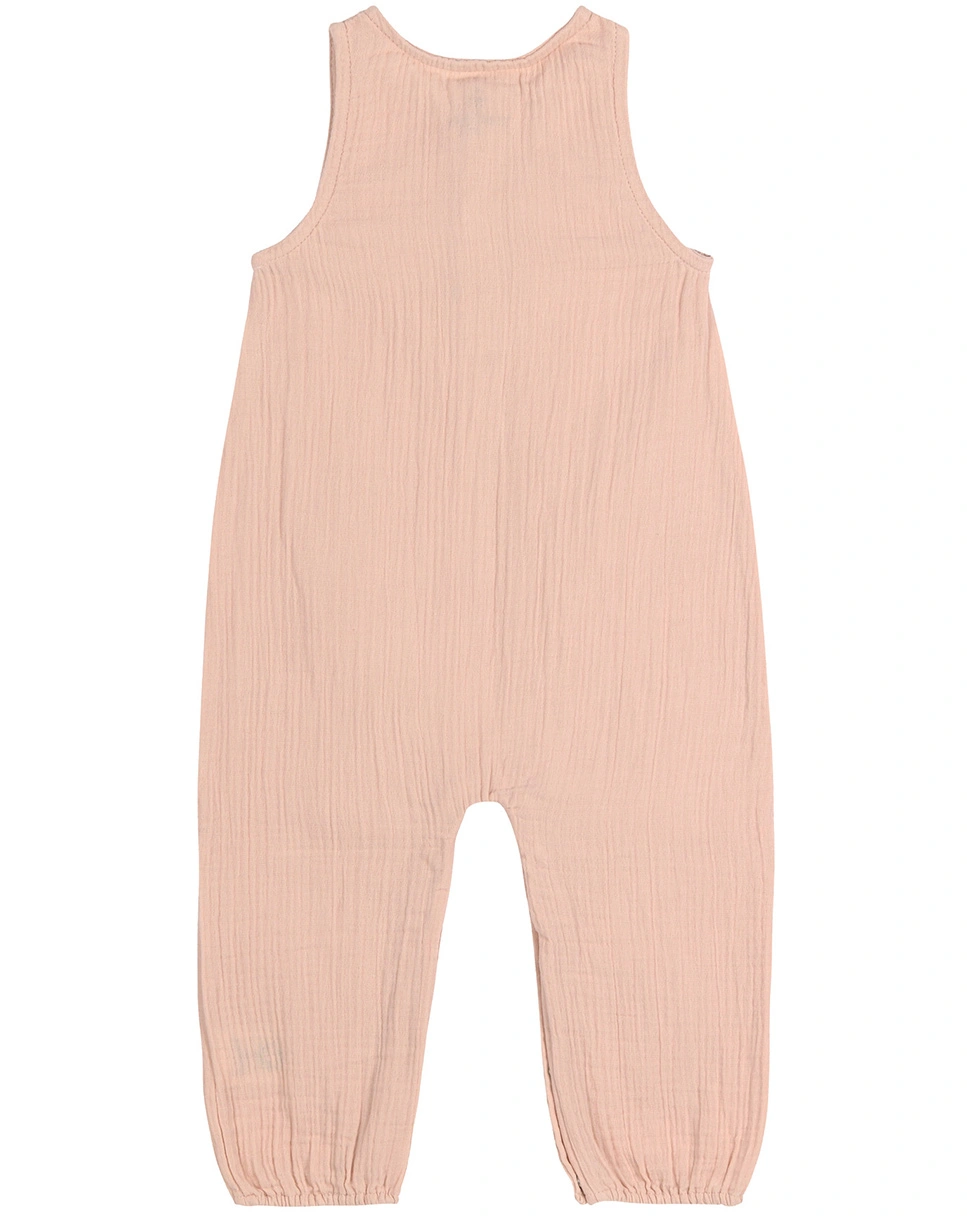 Strampler COZY MUSLIN ohne Fuß in powder pink