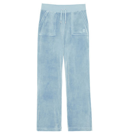 Juicy Couture Velours Hosen - Teil Strahl - Powder Blue