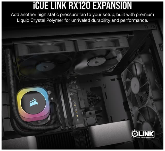 Corsair iCUE LINK RX120 RGB 120mm PWM udvidelsesblæser