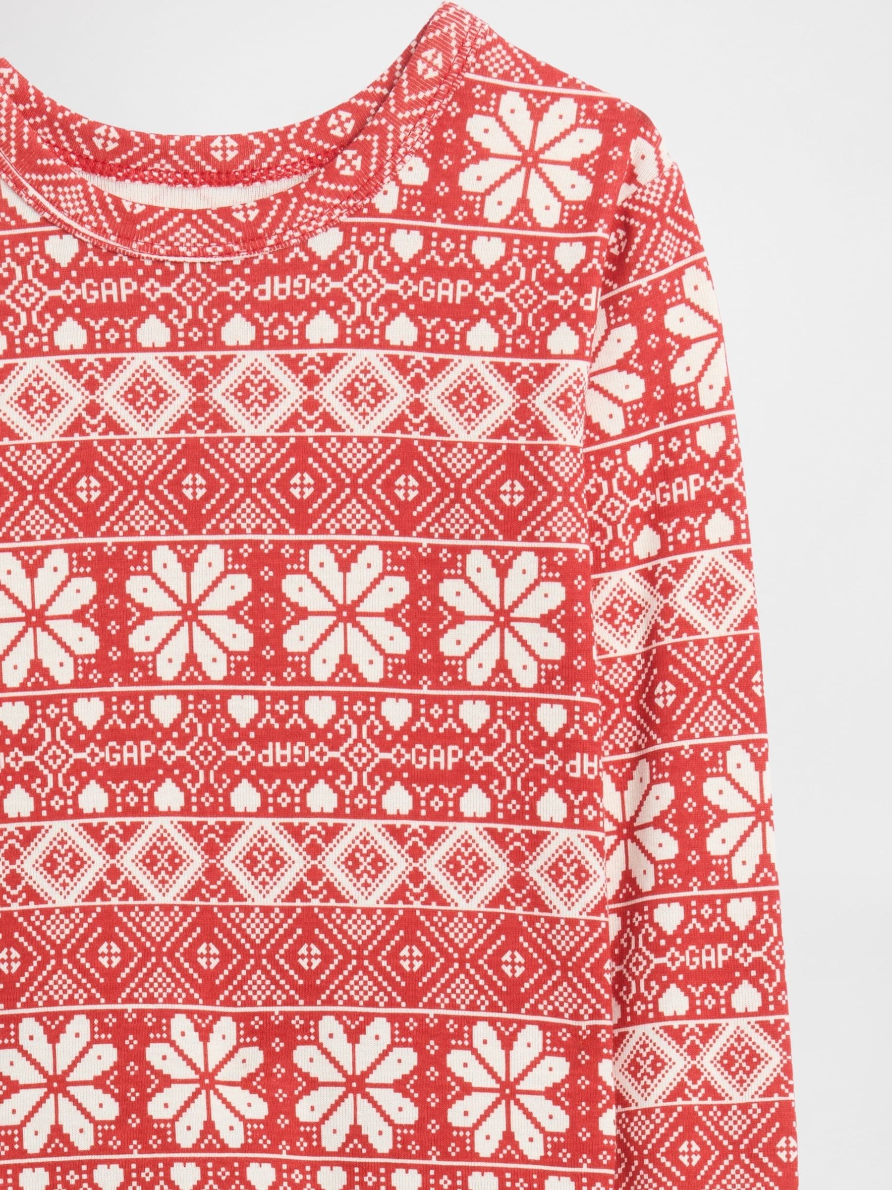 Rood - Gap Matching Family Christmas Fair Isle Pyjamas (6mths-5yrs)