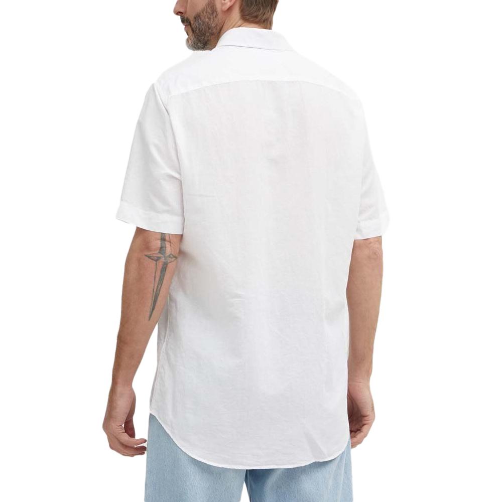 Tommy Hilfiger Chemisette Blanche Homme Tommy Hilfiger Linen Solid