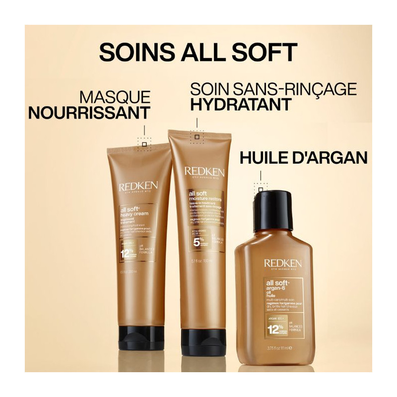 Huile d'argan riche All Soft Redken 111ML
