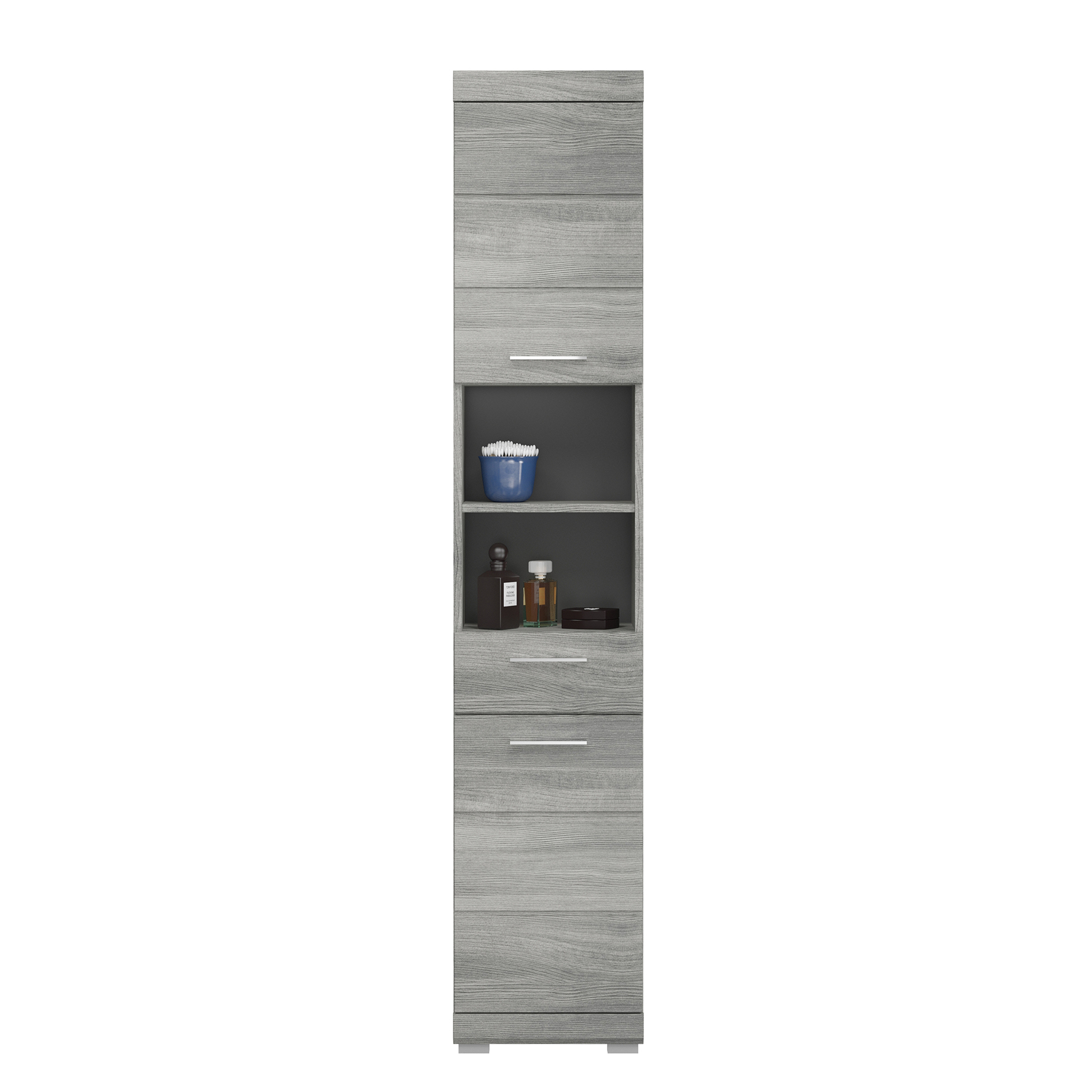 Hochschrank SOUL - Rauchsilber - 37 cm breit